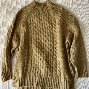 Target Cable Knit Sweater in Brown